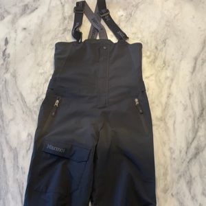 Marmot kids ski pants with suspenders size L